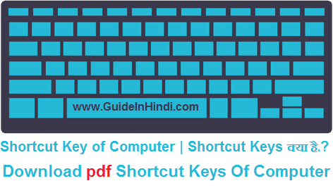 Computer Shortcut Keys List Pdf